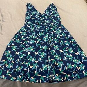 Draper James navy sleeveless love circle dress-NWT